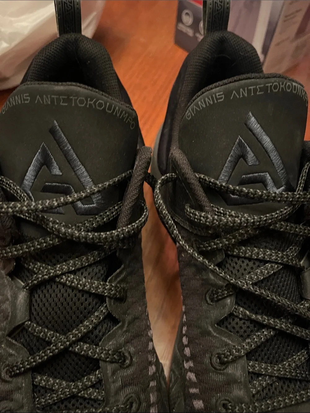 Nike- Giannis freaks. Black athletic shoes. Size 12